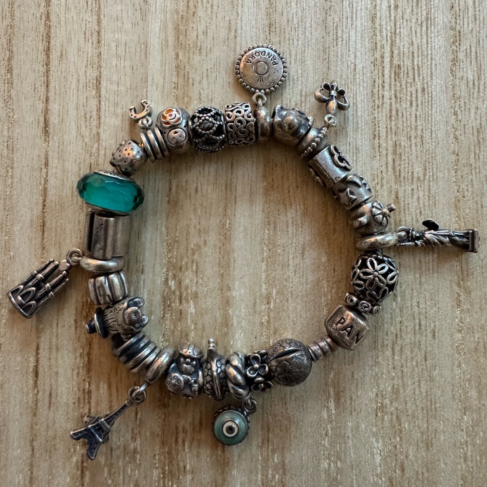 Full Authentic Pandora Bracelet with 26 charms